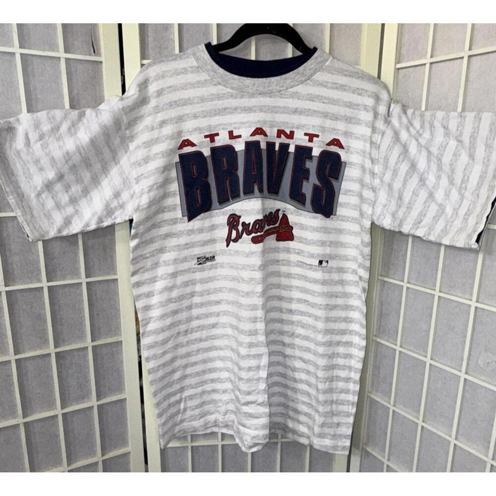 Vintage‎ Atlanta Braves 1991 National League Champions Single Stitch T-Shirt L
